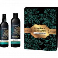 Подарочный набор «Compliment» Argan Oil & Ceramides, №1243, шампунь+спрей для волос, 250+200 мл