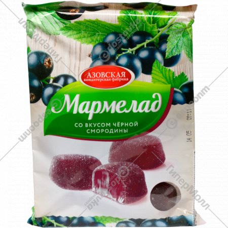 Мармелад «Азовская кондитерская фабрика» со вкусом черной смородины, 300 г