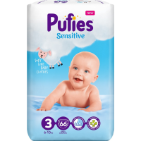 

Подгузники"PUFIES" (Midi 66, 6-10 кг)