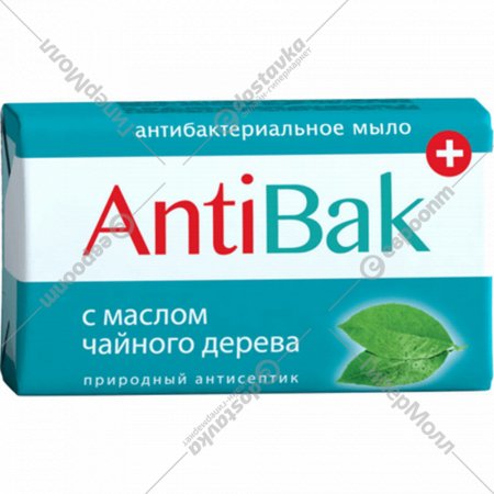 Мыло туалетное «AntiBak» Антибактериальное, с маслом чайного дерева и экстрактом брусничного листа, 100 г