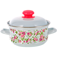 

Кастрюля"КИТАЙСКАЯ РОЗА"(эмаль) 1,5 л