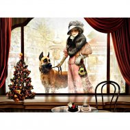 Картина по номерам «PaintBoy» Дама с собакой, GX22010