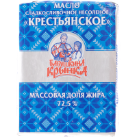 

Масло"КРЕСТЬЯНСКОЕ"72.5%сл/нес,плен,180г