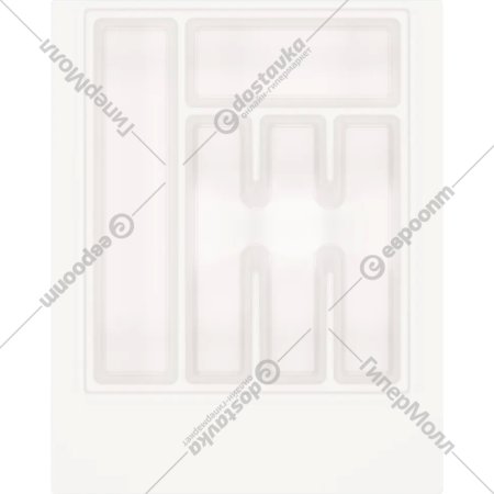 Лоток для столовых приборов «Альтернатива» Универсал, М8534, белый