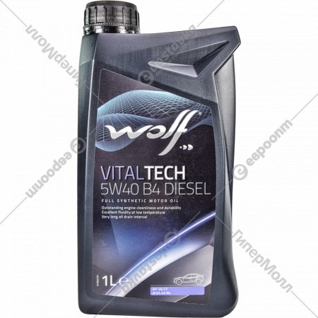 Масло моторное «Wolf» VitalTech, 5W-40, B4 Diesel, 26116/1, 1 л