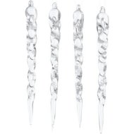 Набор новогодних украшений «GreenTerra» Сосульки, стекло, 4 шт