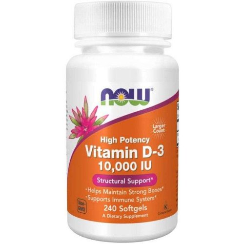 Витамины «Now Foods» Vitamin D3 10.000 IU, 240 капсул