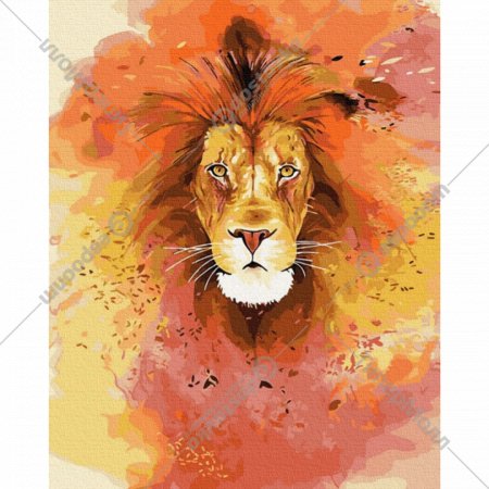 Картина по номерам «PaintBoy» Яркий лев, GX32079