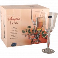Набор бокалов для вина «Bohemia Crystal» Angela, 6 шт, 250 мл