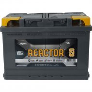 Аккумулятор автомобильный «AKOM» Реактор 6СТ-75, 575021009, 75 А/ч