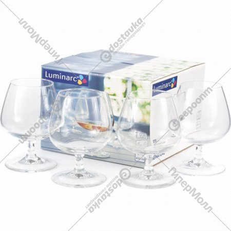 Набор бокалов для коньяка «Luminarc» Signature, 410 мл, 4 шт