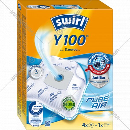 Мешки для пылесоса «Swirl» Y100/4MPPLUS, 5 шт