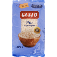 

Крупа рис."GUSTO" (круглозерн.) 0.8кг