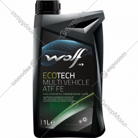 Масло трансмиссионное «Wolf» EcoTech, Multi Vehicle ATF FE, 3014/1, 1 л