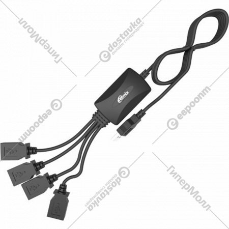USB-хаб «Ritmix» CR-2405, черный