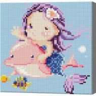 Алмазная мозаика «PaintBoy» Девочка и дельфин, BF935