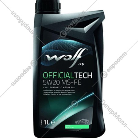 Масло моторное «Wolf» OfficialTech, 5W-20 MS-FE, 65612/1, 1 л