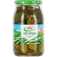 

Огурцы маринованные"АВС"(ст/бан.)880г