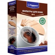 Фильтр для кофеварок «Topperr» 3014, фильтр №4, 100 шт