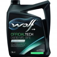 Масло моторное «Wolf» OfficialTech, 0W-30, MS-FFE, 65618/5, 5 л