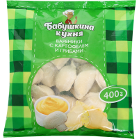 

Вареники"БАБУШКИНА КУХНЯ"(карт/гриб)400г