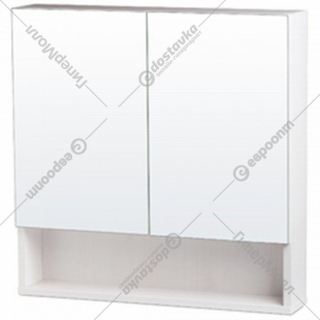 Шкафчик навесной «СанитаМебель» Ларч 11.700, с зеркалом