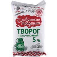

Творог "СЛАВЯНСКИЕ ТРАД."(5%пл) ММЗ 180г