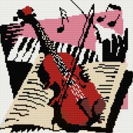Алмазная мозаика «PaintBoy» Скрипка, DF029