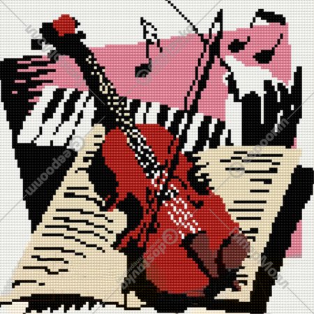 Алмазная мозаика «PaintBoy» Скрипка, DF029