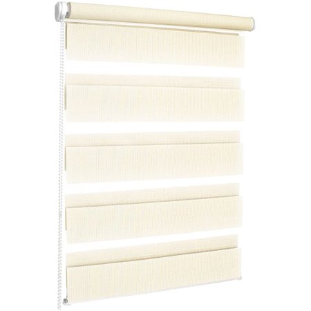 Рулонная штора «Эскар» День-ночь, молочный, 4005030682, 68х170 см