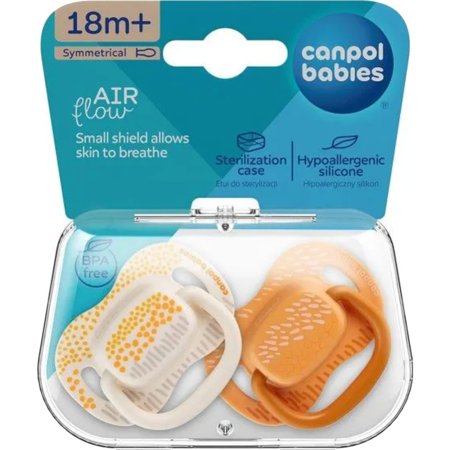 Соска-пустышка «Canpol Babies» с 18 месяцев, 34/932_yel, 2 шт