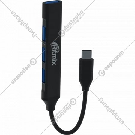 USB-хаб «Ritmix» Metal, CR-4401