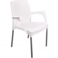 Кресло пластиковое «Альтернатива» Прованс, М6325, белый