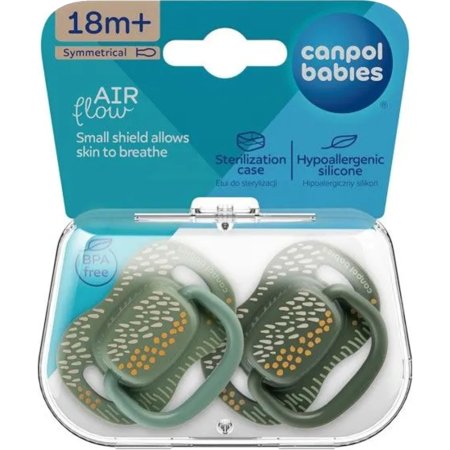 Соска-пустышка Canpol Babies с 18 месяцев, 34/932_gre, 2 шт