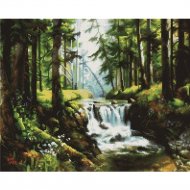 Алмазная мозаика «PaintBoy» Лесной водопад, GF1223