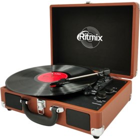 Ви­ни­ло­вый про­иг­ры­ва­тель «Ritmix» LP-160B Brown