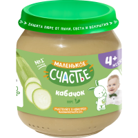 

Пюре "МАЛЕНЬКОЕ СЧАСТЬЕ" (кабачок) 80гр.