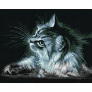 Алмазная мозаика «PaintBoy» Серая кошка, GF2575