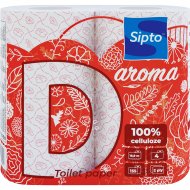 Бумага туалетная «Sipto» Deco Aroma, с ароматом клубники, 4 рулона