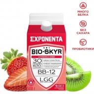 Кисломолочный напиток «Exponenta» Bio-Skyr 3 в 1, клубника-киви, 500 г