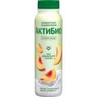 Биойогурт «АктиБио» яблоко-персик без сахара 1,5%, 260 г