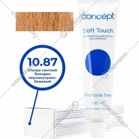 Крем-краска «Concept» Soft Touch, 10.7 светло-бежевый, 100 мл