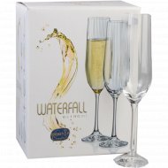 Набор бокалов для шампанского «Waterfall», 6 шт, 190 мл.