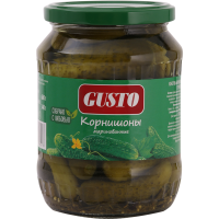 

Корнишоны маринованные "GUSTO" 680г