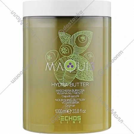 Маска для волос «EchosLine» Maqui 3 Nourishing Buttery Vegan, с маслом ши, 1 л
