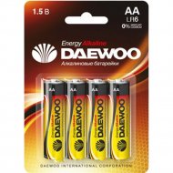 Батарейка «Daewoo» АА, BL-4, 4 шт