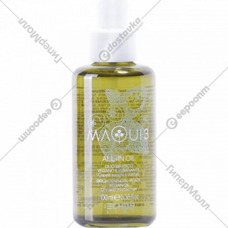 Масло для волос «EchosLine» Maqui 3 Brightening Bi-Phase Vegan, для сияния сухих и истощенных, 100 мл