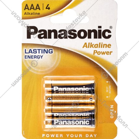 Элемент питания «Panasonic» Alkaline, ААA LR03/4BP