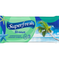 

Салфетки вл."SUPER FRESH"(в ассорт.)15шт