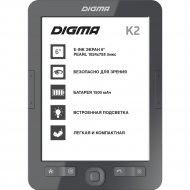 Электронная книга «Digma» K2, dark grey